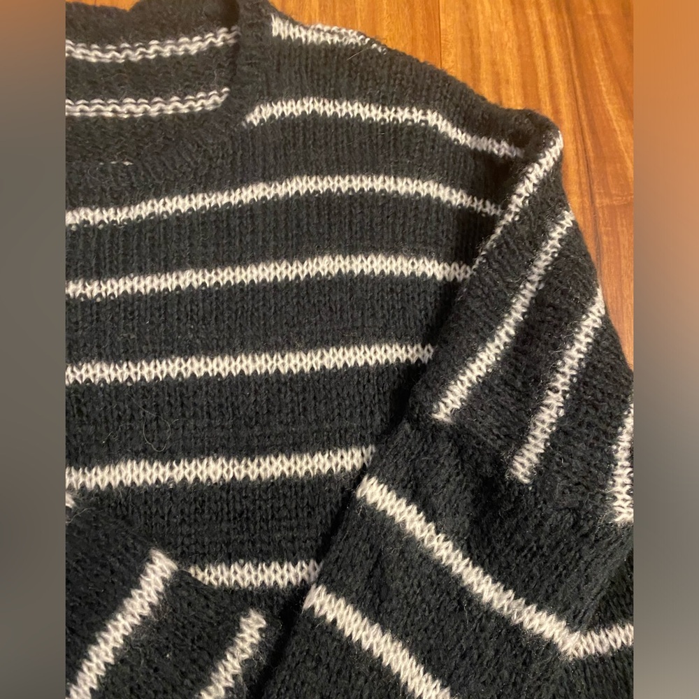 Wooden Ships black and white sweater